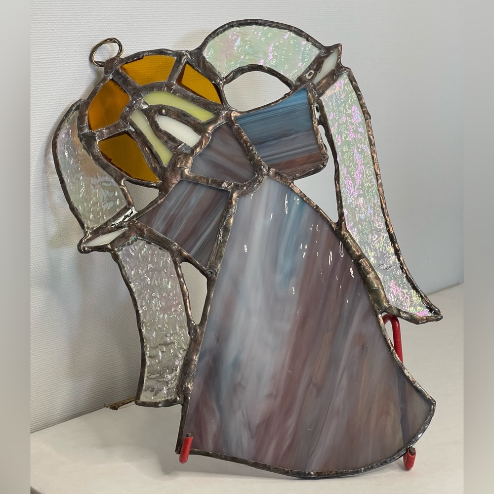 Stained Glass Angel Sun Catcher